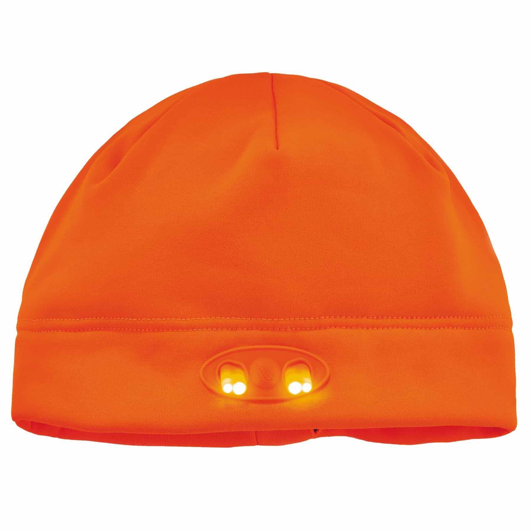 Ergodyne 16804 6804 Orange Skull Cap Beanie Hat - LED Lights - Mactool Shop