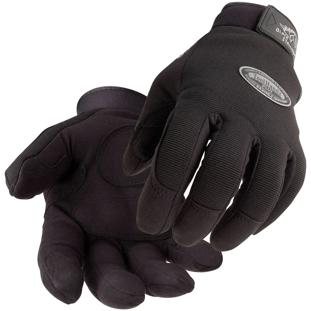 Black Stallion 99PLUSS-BLK ToolHandz Plus Original Mechanic's Glove, Black, Small - Mactool Shop