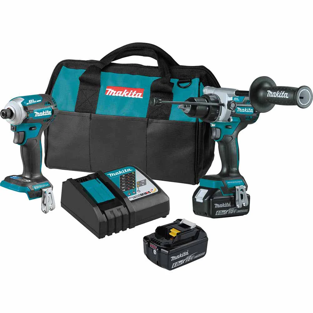 Makita XT288G 18V LXT Lithium-Ion Brushless Cordless 2-Pc. Combo Kit (6.0Ah) - Mactool Shop