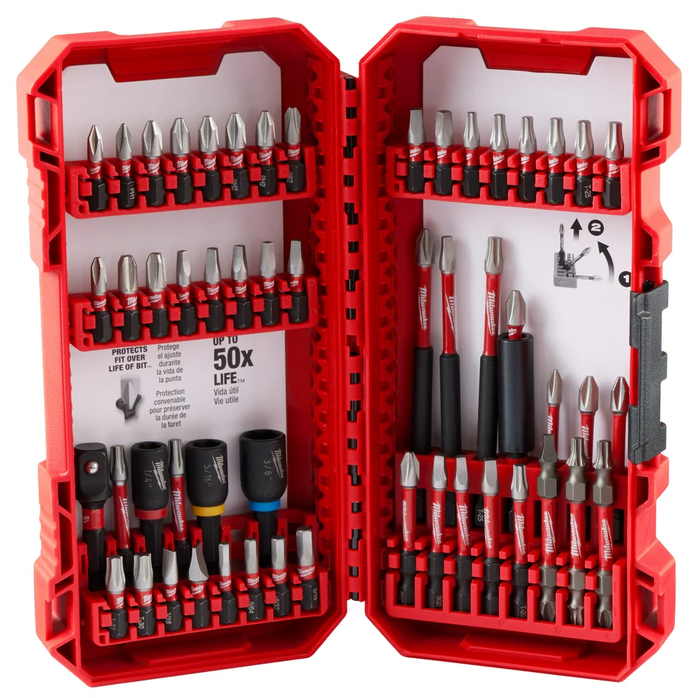 Milwaukee 48-32-4010 SHOCKWAVE Impact Duty Driver Bit Set - 54PC - Mactool Shop