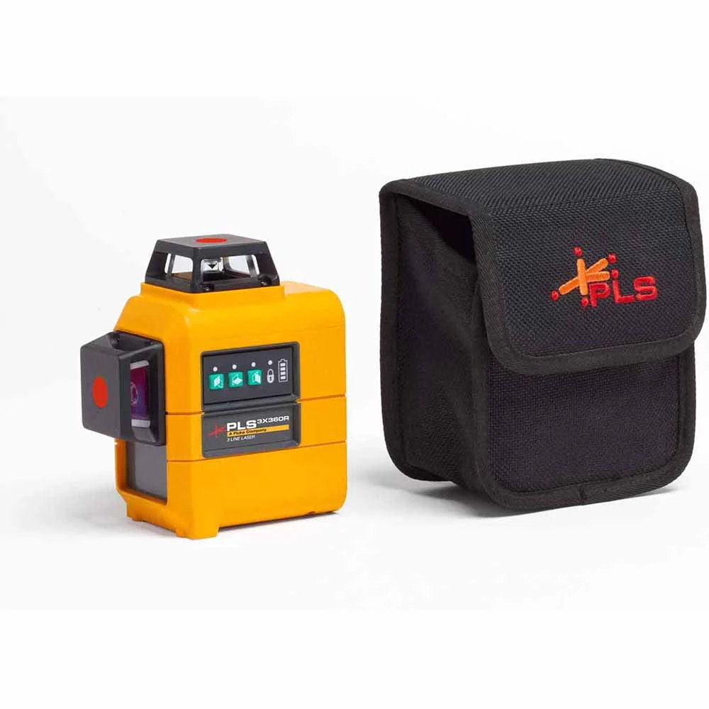 PLS 3X360R Z TOOL 3X360 Red line laser level and pouch, Bare tool - Mactool Shop