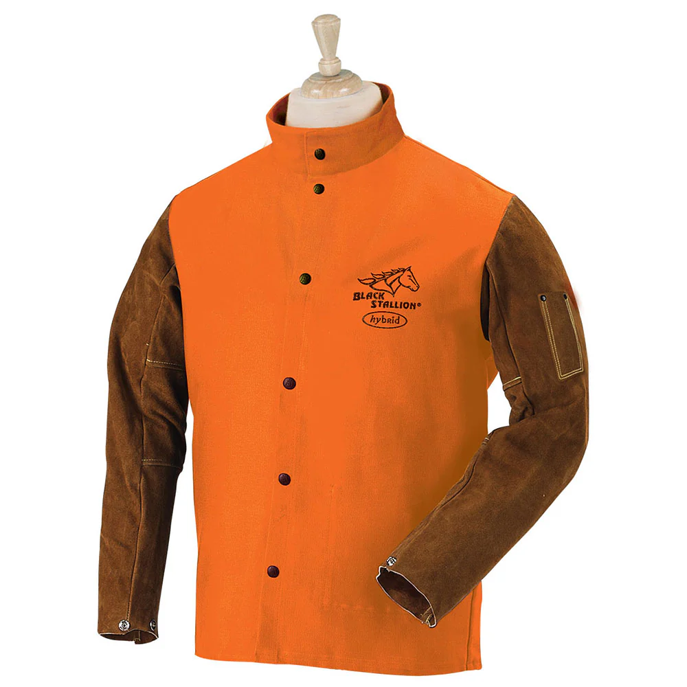 Revco FO9-30C/BS-L Flame Resistant Cotton & Cowhide Hybrid Welding Jacket, Large - Mactool Shop
