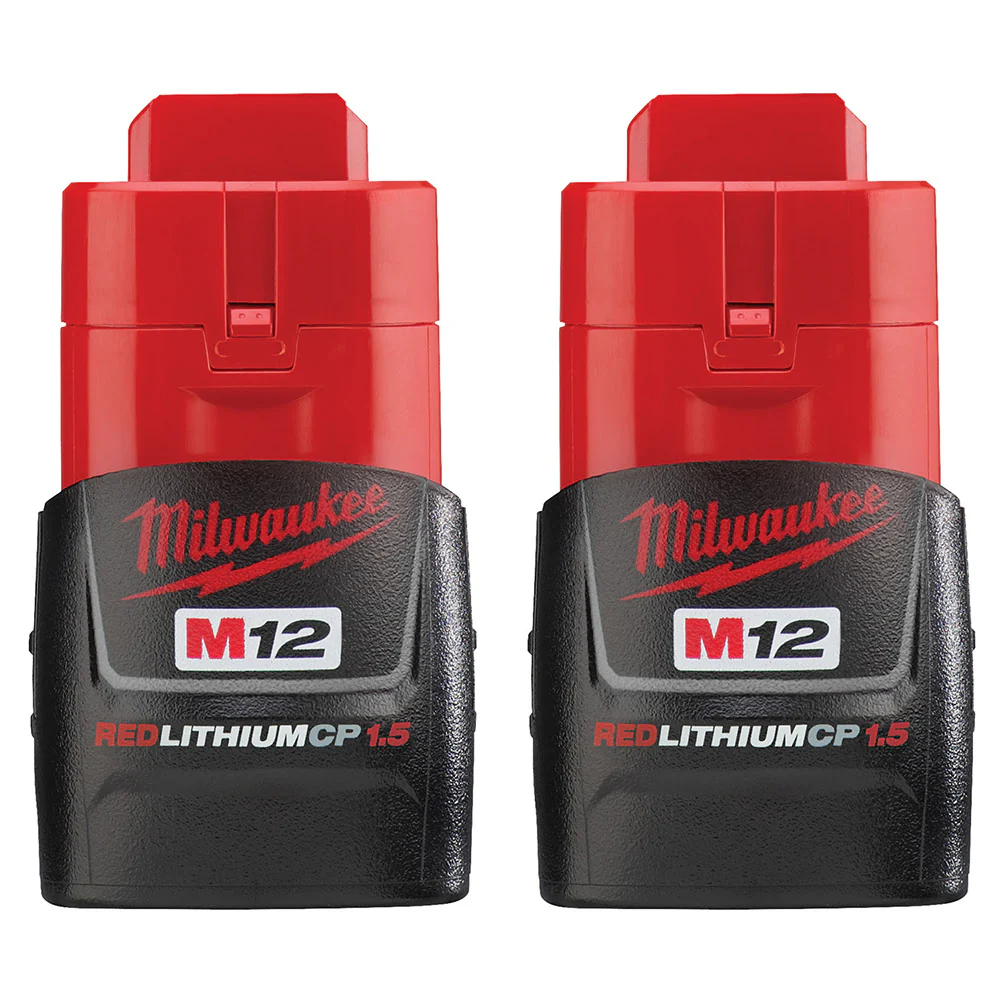 Milwaukee 48-11-2411 M12 REDLITHIUM Compact Battery Two Pack - Mactool Shop