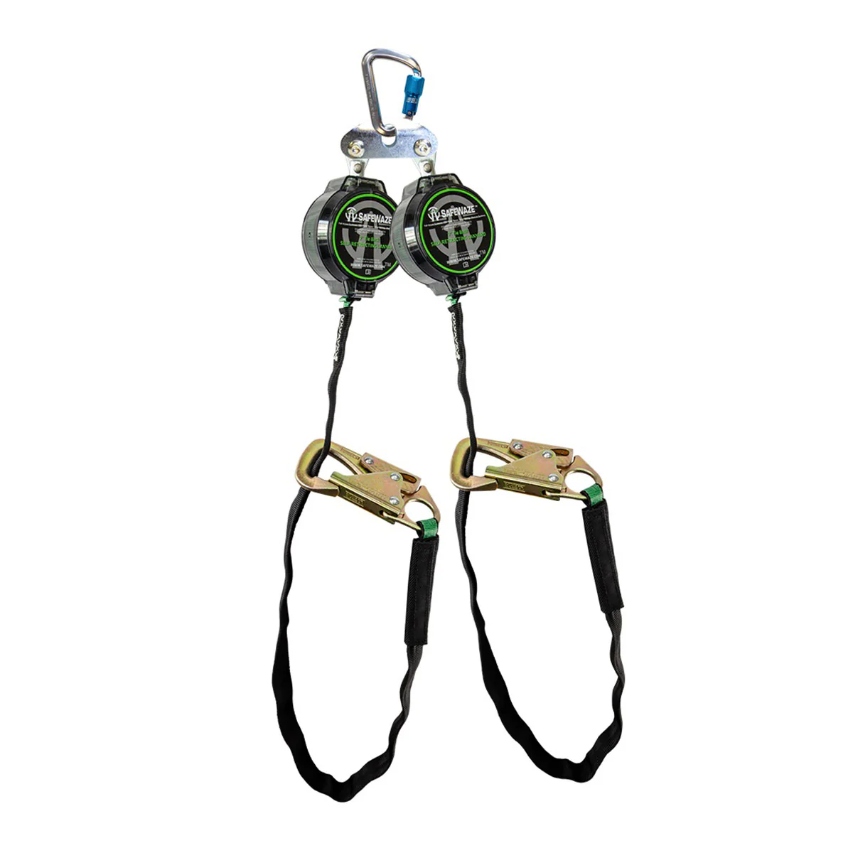 Safewaze 018-5035 7' Web Dual Leg Tie Back Retractable FS-EX313 Bracket/Aluminum Carabiner - Mactool Shop
