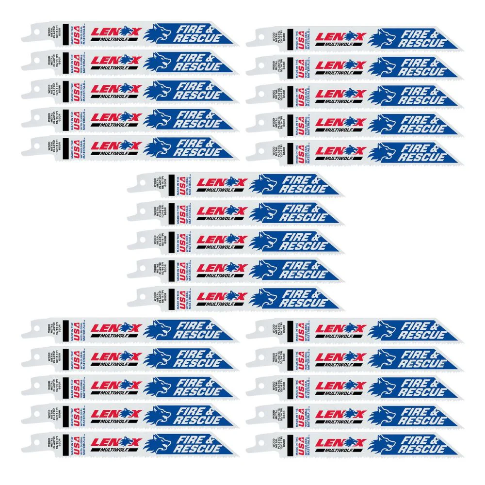 Lenox 20515B650R MULTIWOLF 6 in. 14 TPI WAVE EDGE Reciprocating Saw Blade (25 PK) - Mactool Shop