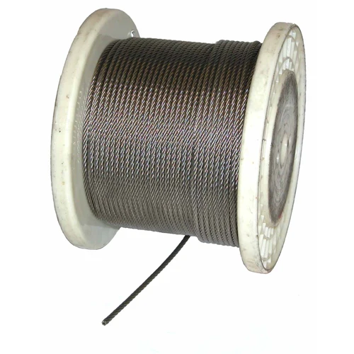 Lift All 33231625077F Vinyl Coated Galvanized Cable, 7x7 3/32 3/16x250 - Mactool Shop