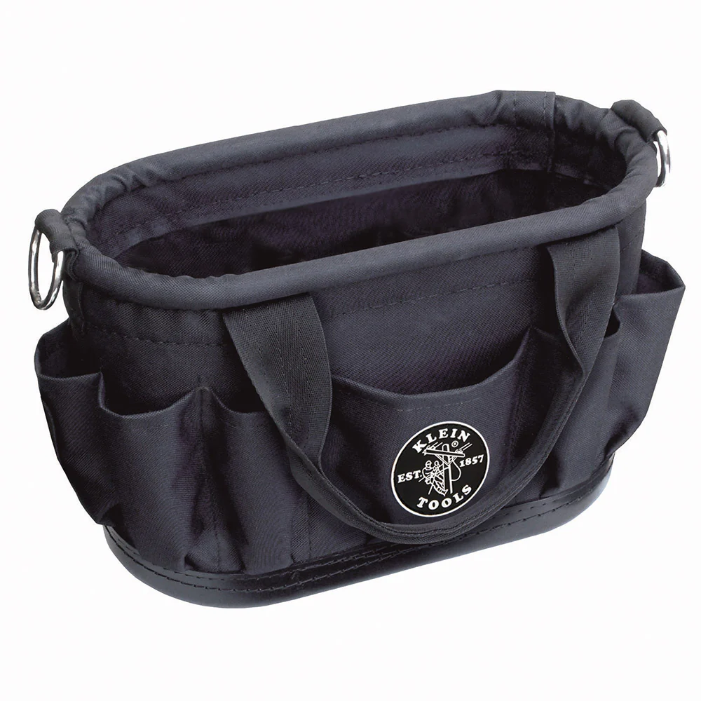 Klein 58886 Tool Tote, Polyester, 7-Pocket with Drain Holes - Mactool Shop