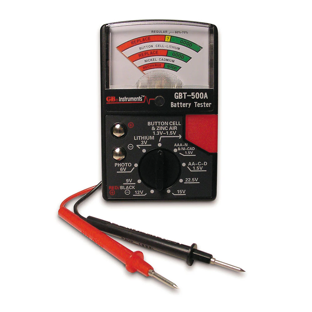 Gardner Bender GBT-500A Battery Tester for 1.5V to 22.5V Analog Battery Tester - Mactool Shop