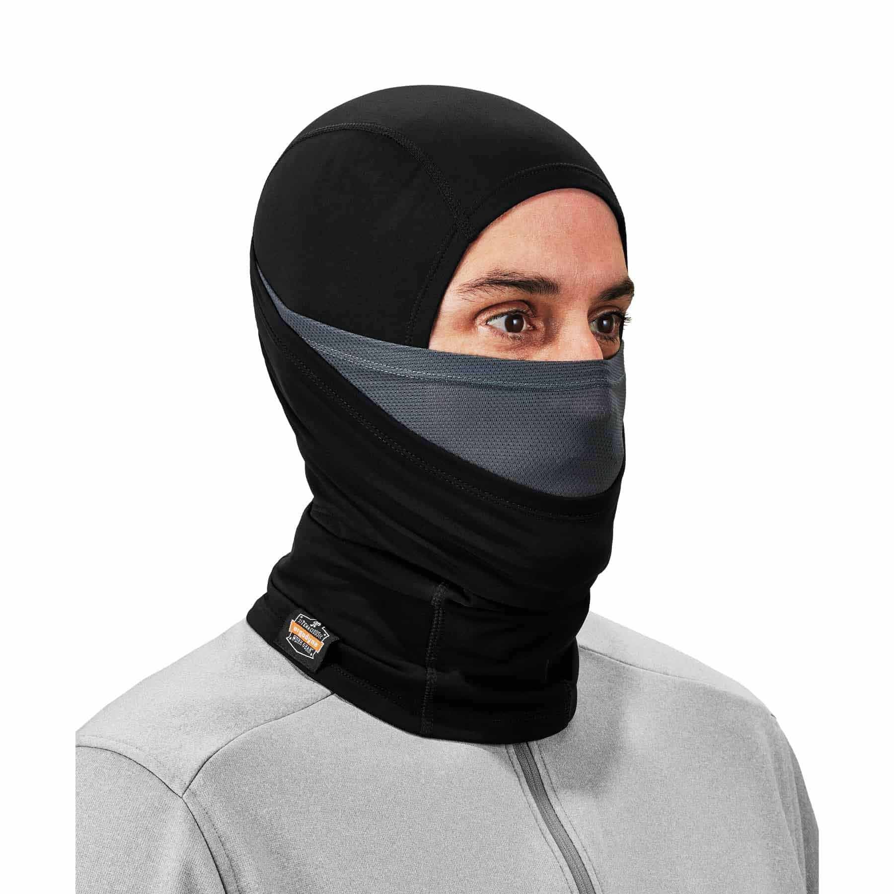 Ergodyne 16844 6844 Black Dual-Layer Balaclava Face Mask - Mactool Shop