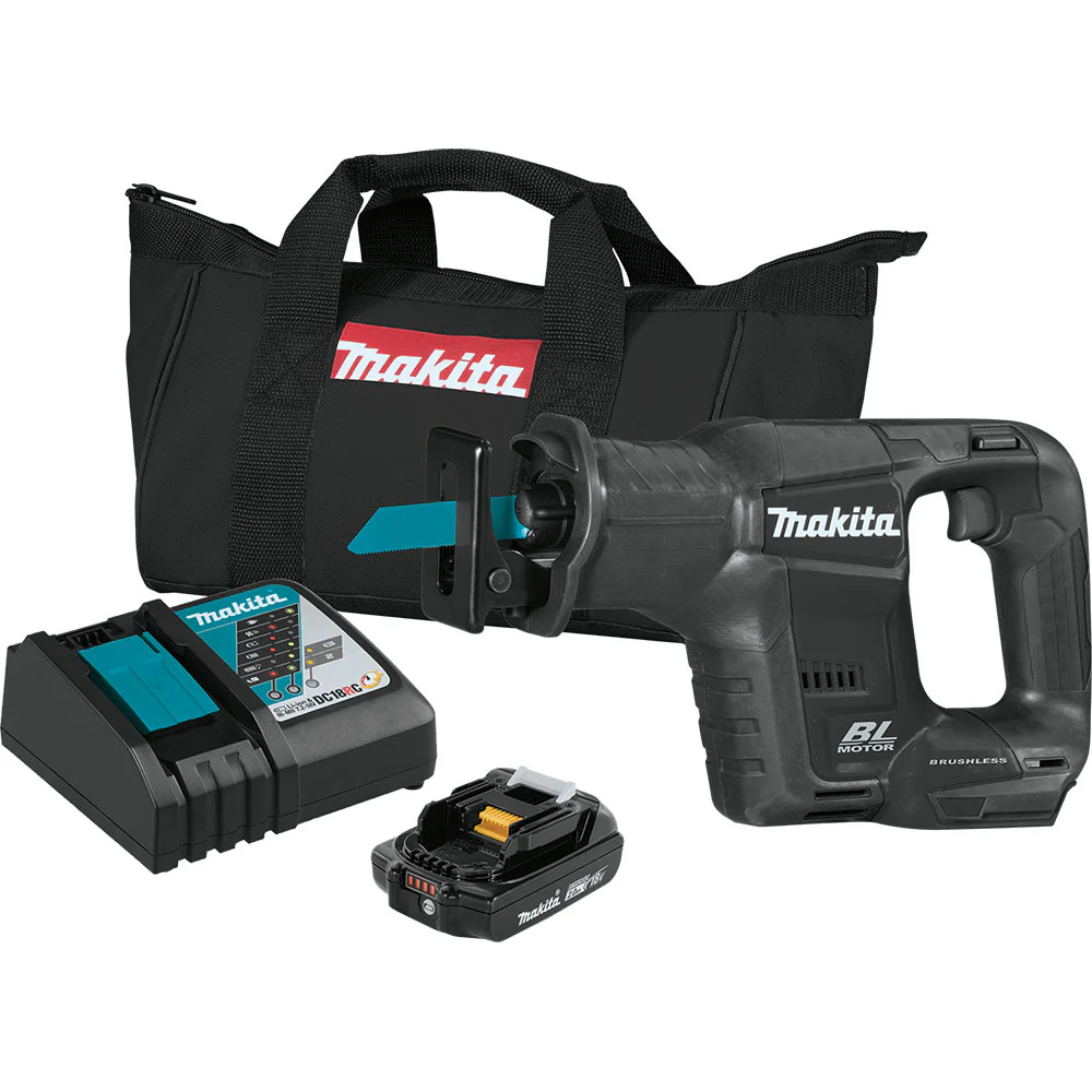 Makita XRJ07R1B 18V LXT Sub-Compact Recipro Saw Kit (2.0Ah) - Mactool Shop