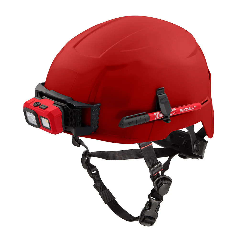 Milwaukee 48-73-1309 BOLT Red Safety Helmet (USA) - Type 2, Class E, Non-Vented - Mactool Shop
