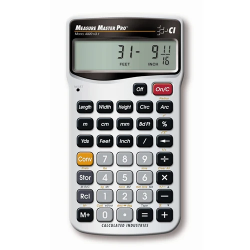 Calculated Industries 4020 Measure Master Pro - Feet-Inch-Fraction and Metric Calculator - Mactool Shop