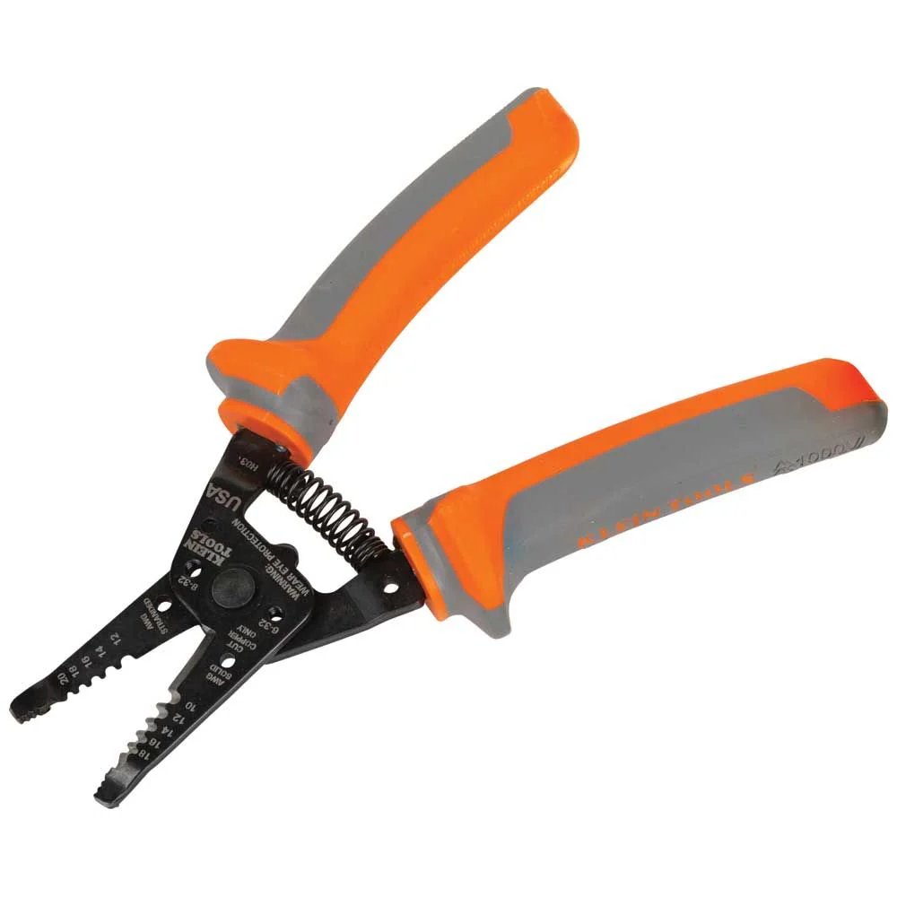 Klein 11055RINS Insulated Klein-Kurve® Wire Stripper and Cutter - Mactool Shop