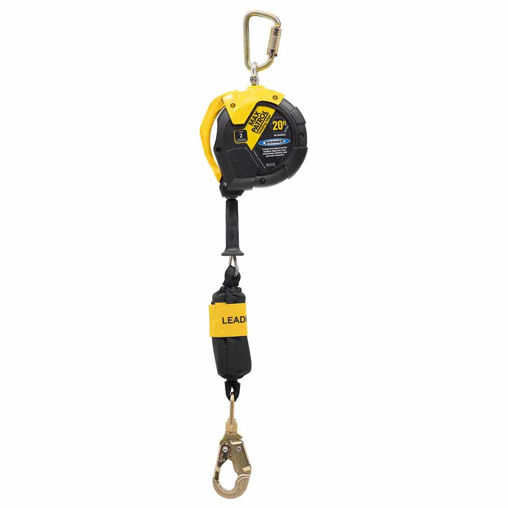 Werner R410020LE 20' Max Patrol Retracting Lifeline, Leading Edge Capability - Mactool Shop