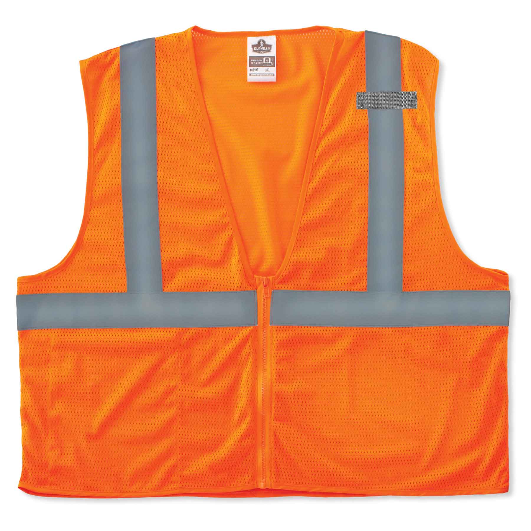 Ergodyne 21047 GloWear 8210Z Type R Class 2 Economy Mesh Vest, 2XL/3XL, HV Orange - Mactool Shop