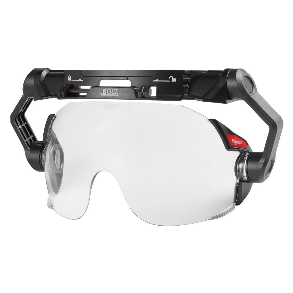 Milwaukee 48-73-1410 BOLT Eye Visor / Face Shield - Clear Dual Coat Lens (Compatible with Milwaukee Safety Helmets & Hard Hats) - Mactool Shop