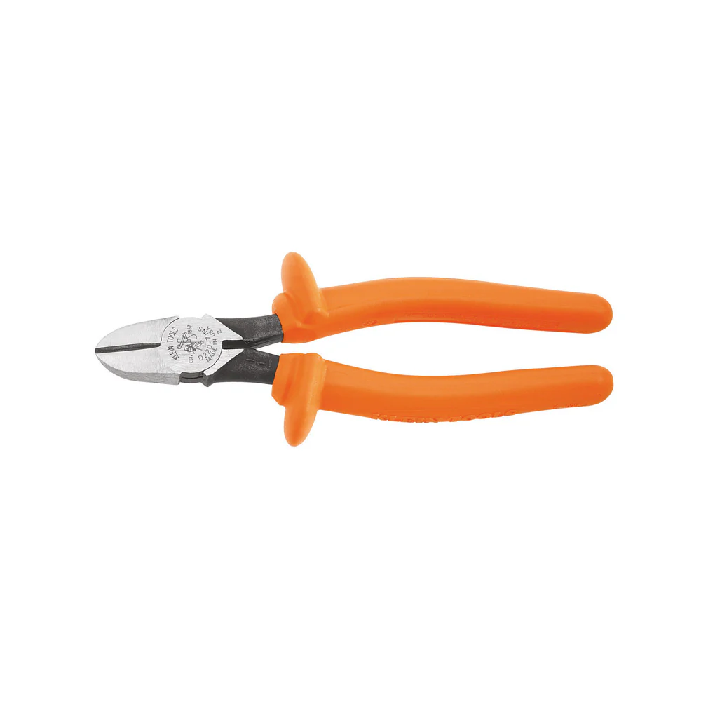 Klein Tools D220-7-INS Diagonal-Cutting Pliers, Insulated, Heavy-Duty, 7