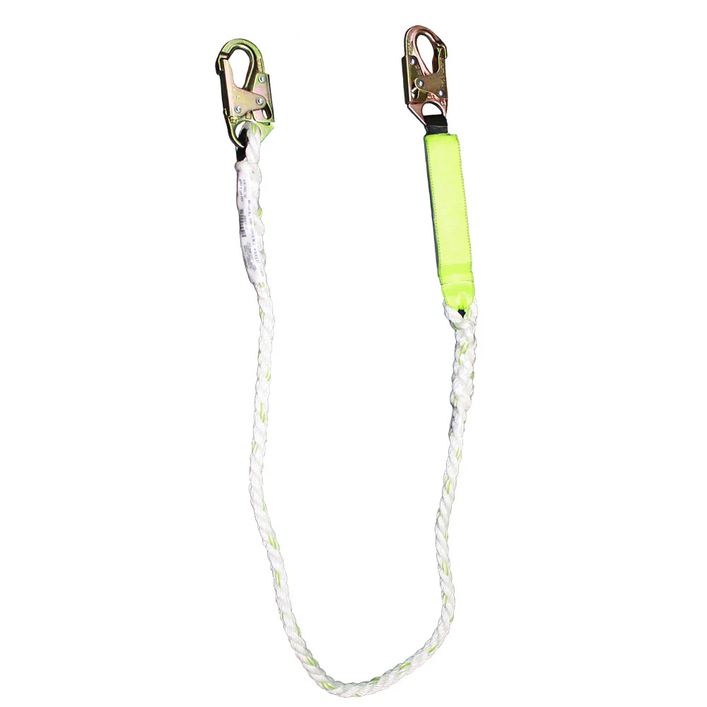 Safewaze FS33215 6' Energy Absorbing Polydac Rope Lanyard - Mactool Shop