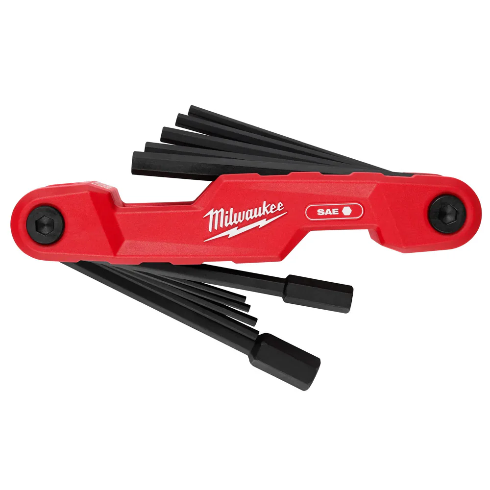 Milwaukee 48-22-2180 11-Key Electrician's Folding Hex Key Set - SAE - Mactool Shop