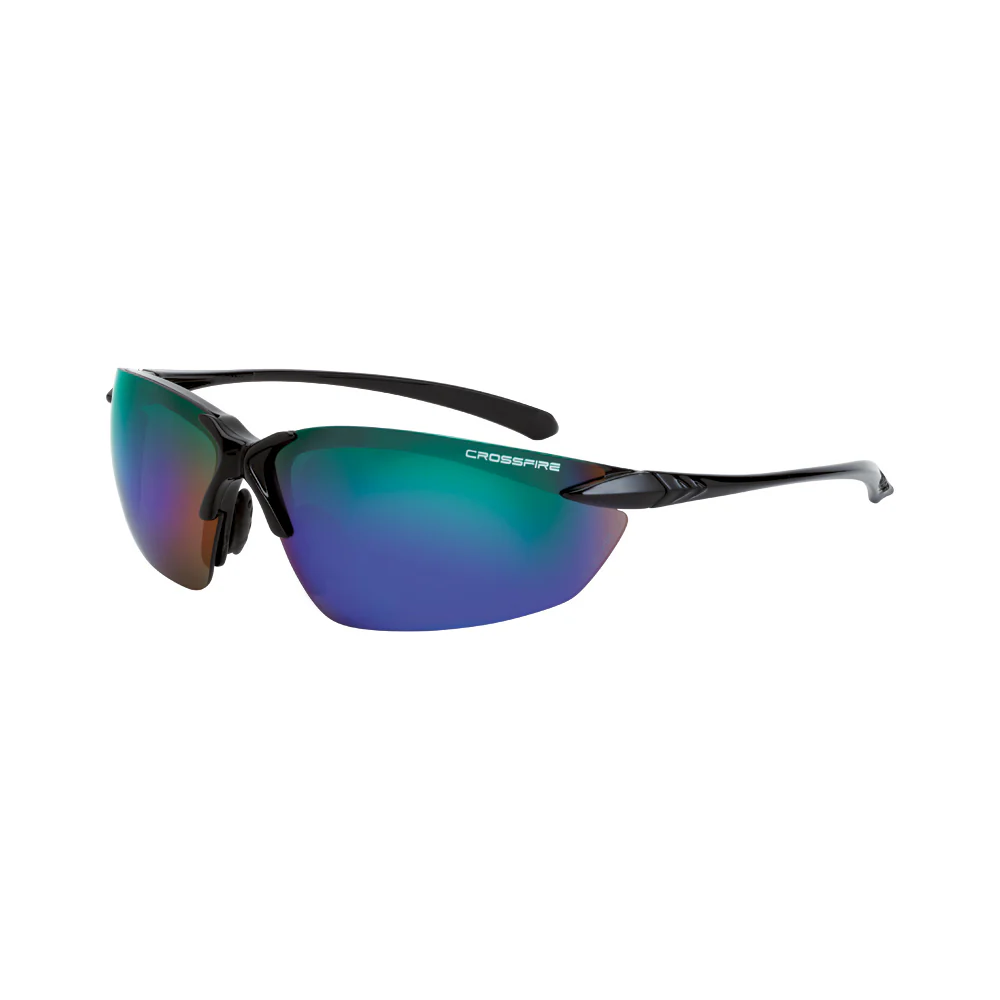 Crossfire Sniper - Emerald mirror lens / Shiny black frame - Mactool Shop