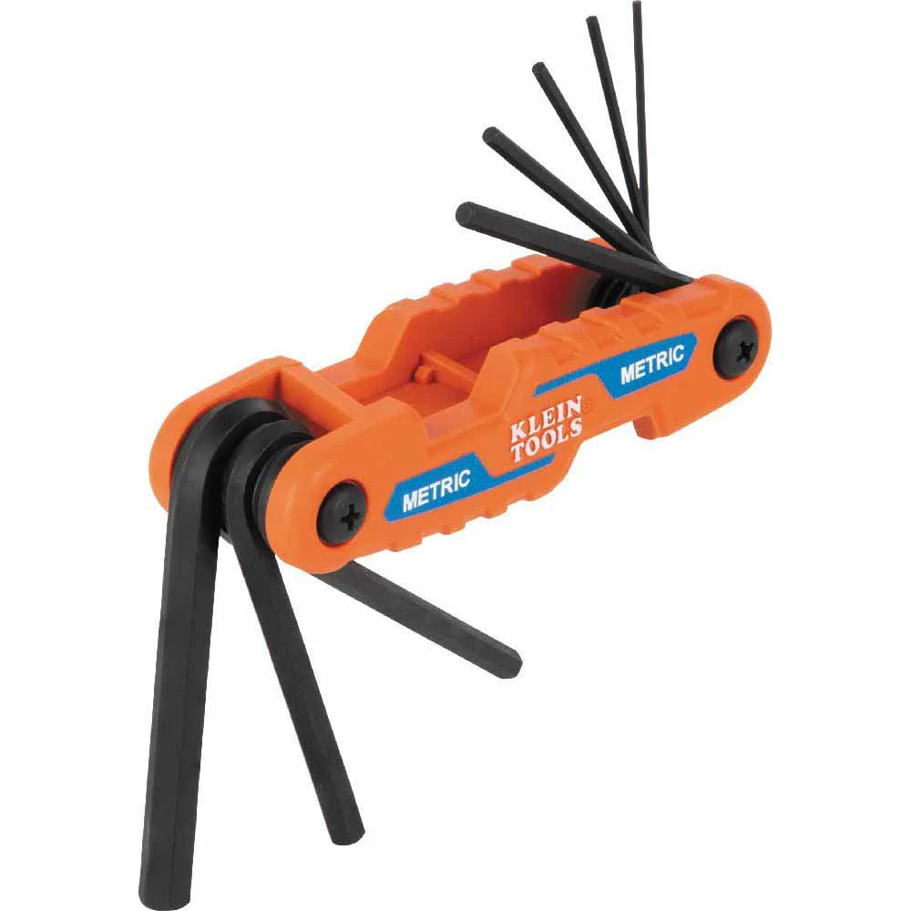 Klein 70540M Compact Folding Hex Key Set, 8-Key, Metric Sizes - Mactool Shop