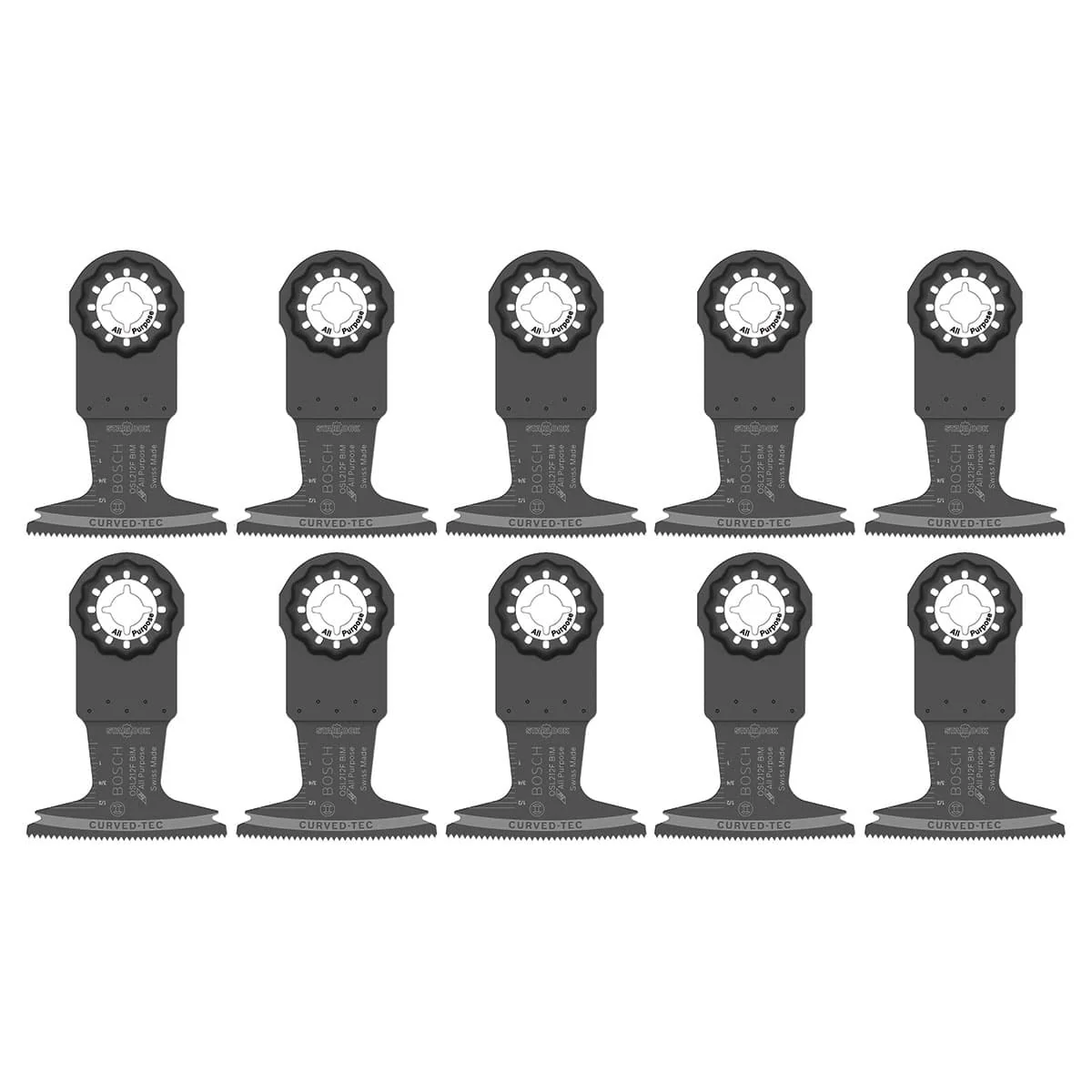 Bosch OSL212F-10 2-1/2 In. Starlock Bi-Metal Plunge Cut Blade 10 pk. - Mactool Shop