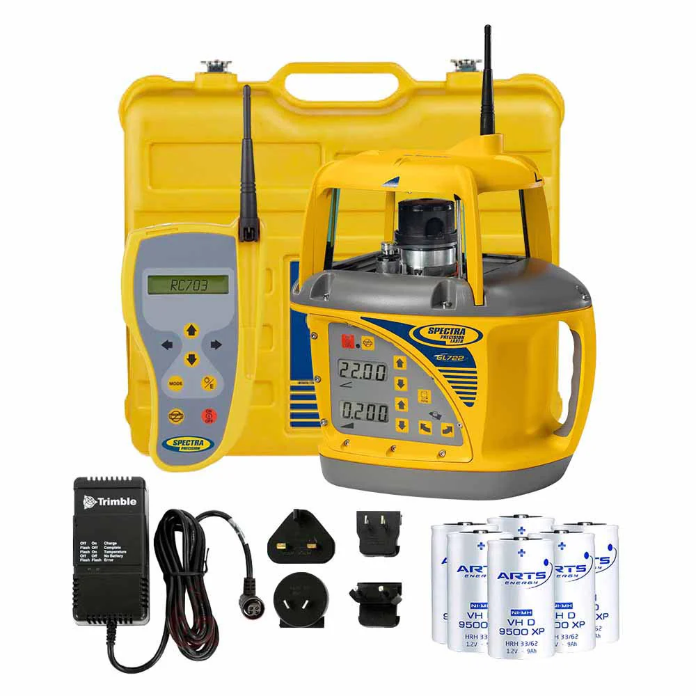 Spectra GL722-BCR Dual Grade Laser Radio with RC703 - Mactool Shop