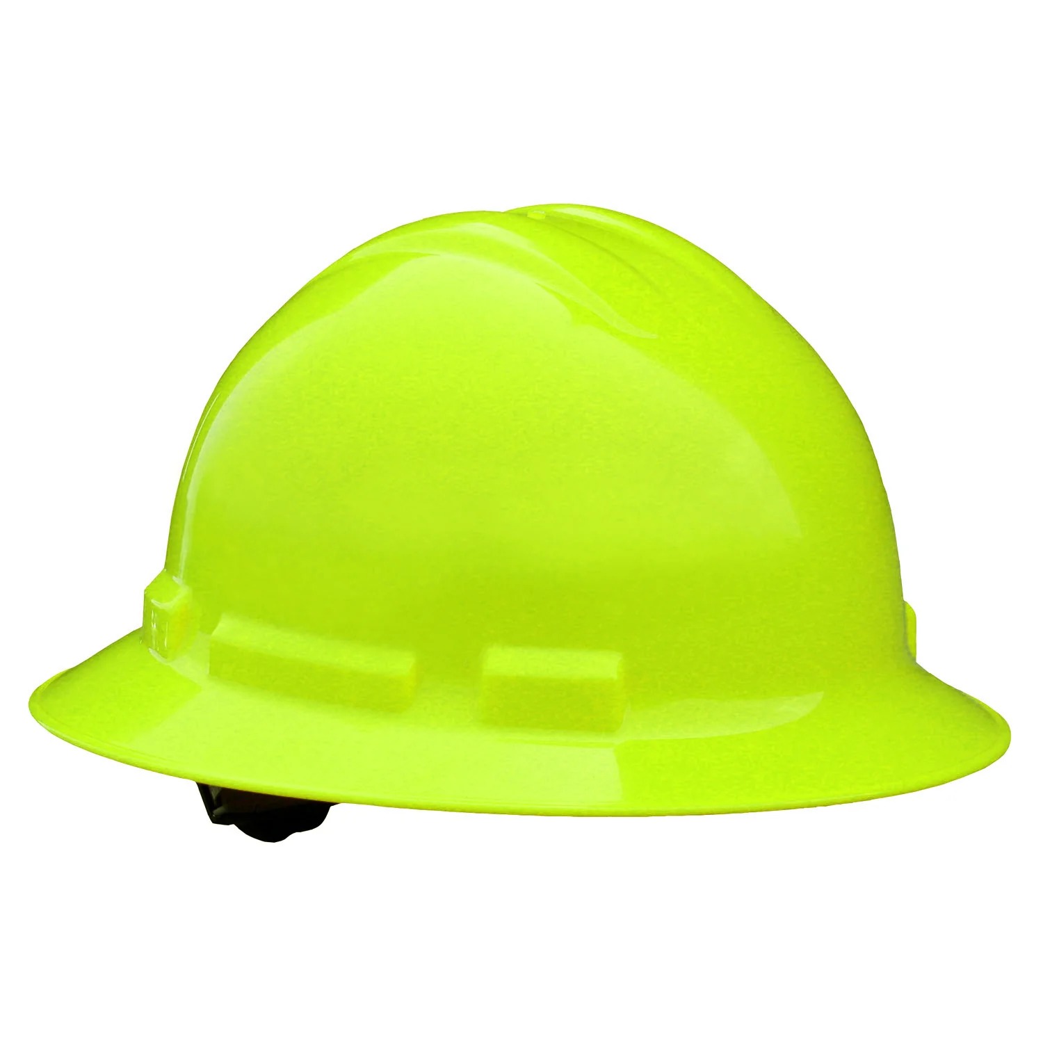 Radians QHR4-GREEN HV High Viz Green 4 Point Ratcheting Full Brim Hard Hat - Mactool Shop