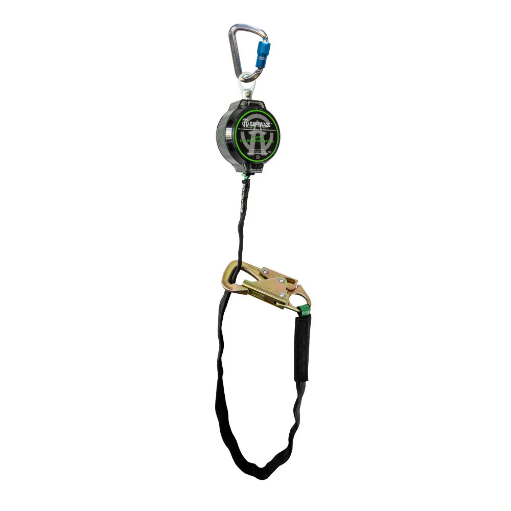 Safewaze 018-5031 7' Web Tie Back Retractable With Aluminum Carabiner - Mactool Shop