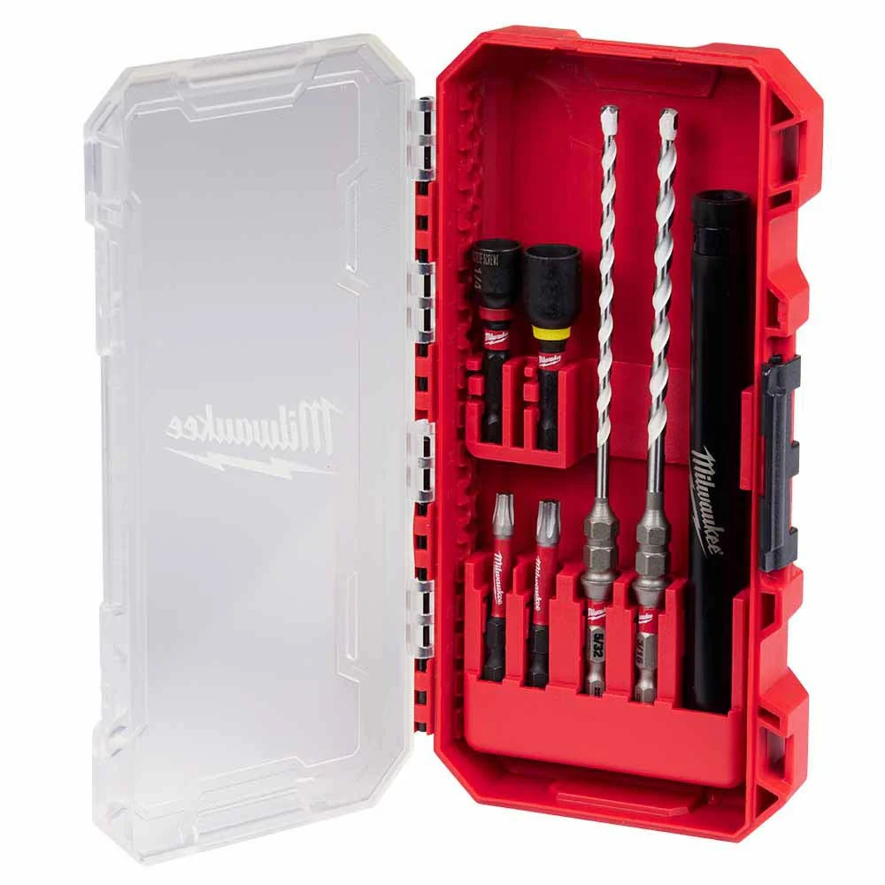 Milwaukee 48-20-8877 SHOCKWAVE Impact Duty Carbide Multi-Material Drill Bit Screw Install Set - 7PC - Mactool Shop