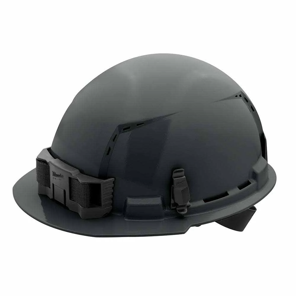 Milwaukee 48-73-1214 Gray Front Brim Vented Hard Hat with 4PT Ratcheting Suspension – Type 1 Class C - Mactool Shop