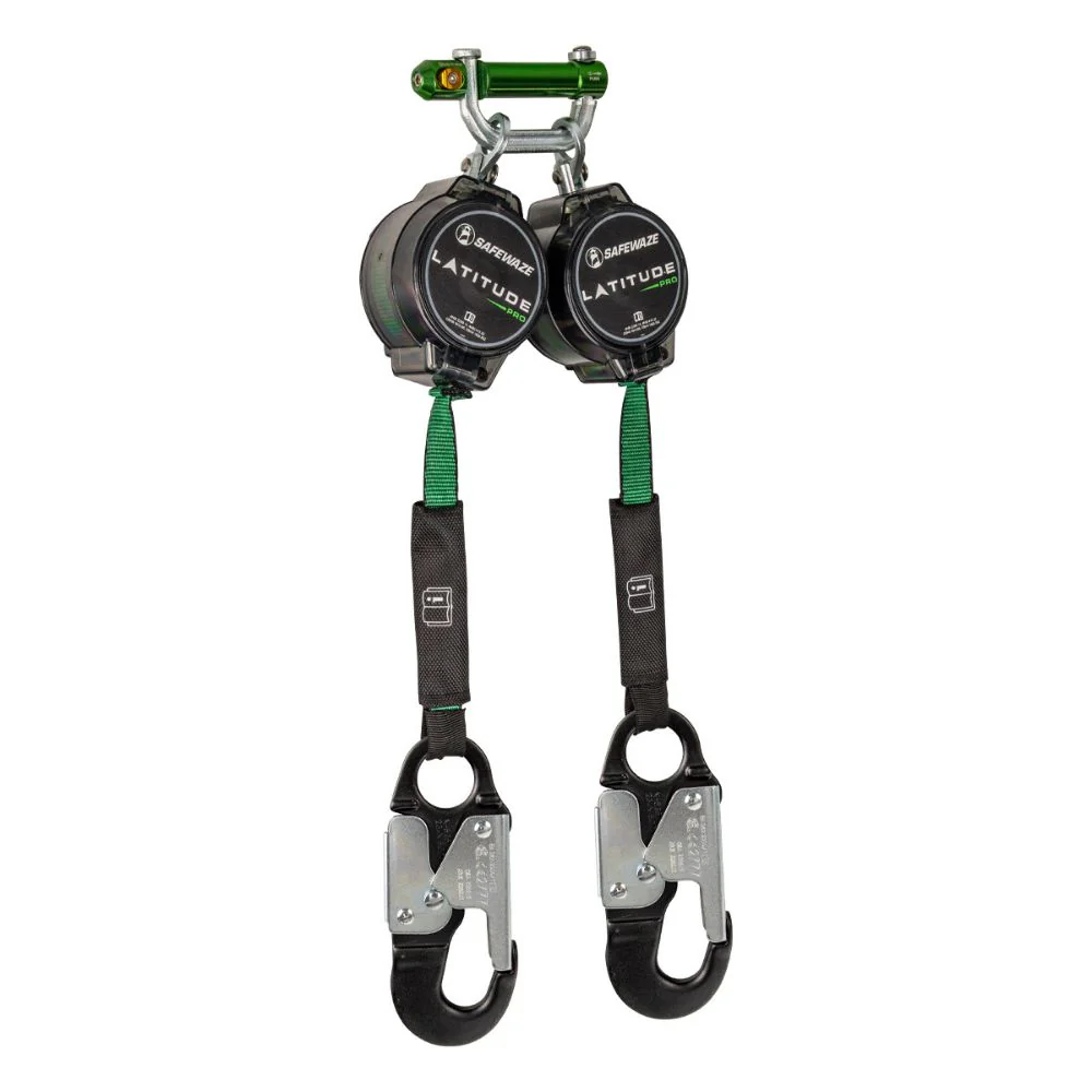 Safewaze 018-5025 Latitude Pro 7' Dual Web SRL: 9013 BWB, Alu Snap Hooks - Mactool Shop