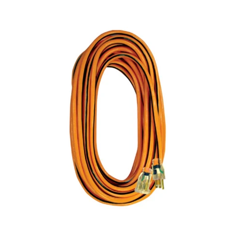 VOLTEC 05-00343 100' 14/3 ug extension cord (3)orange black - Mactool Shop