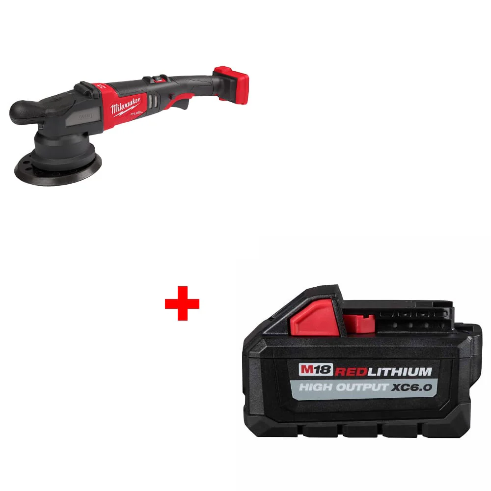 Milwaukee 2685-20 M18 FUEL Orbital Polisher w/ FREE 48-11-1865 M18 Battery Pack - Mactool Shop