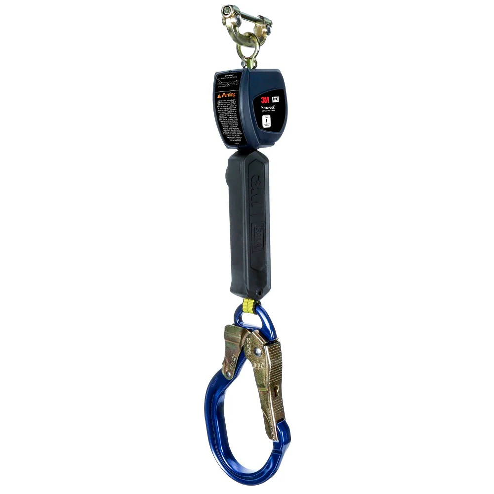 DBI Sala 3100538 Nano-Lok Personal Self-Retracting Lifeline, Web Aluminum Rebar Hook, 6', Class 1, ANSI - Mactool Shop