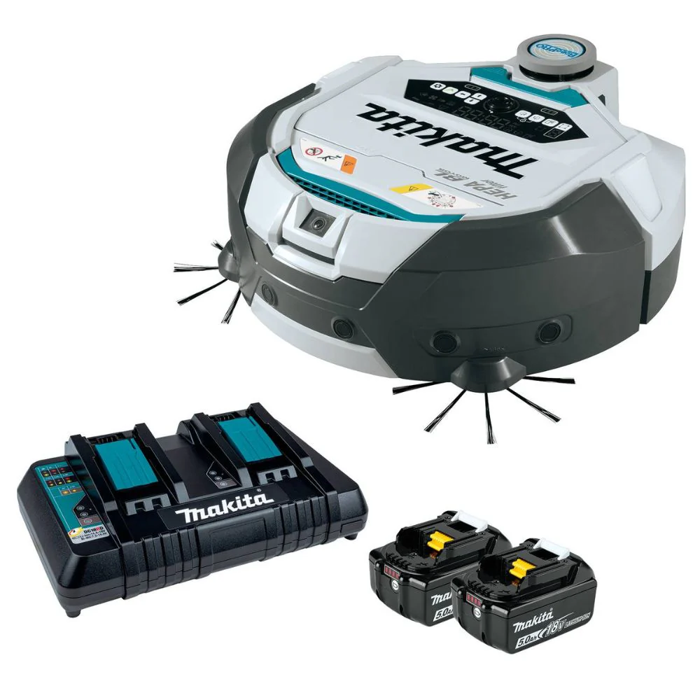 Makita DRC300PT 18V X2 LXT Brushless Cordless Smart Robotic HEPA Filter Vacuum, Kit (5.0Ah) - Mactool Shop