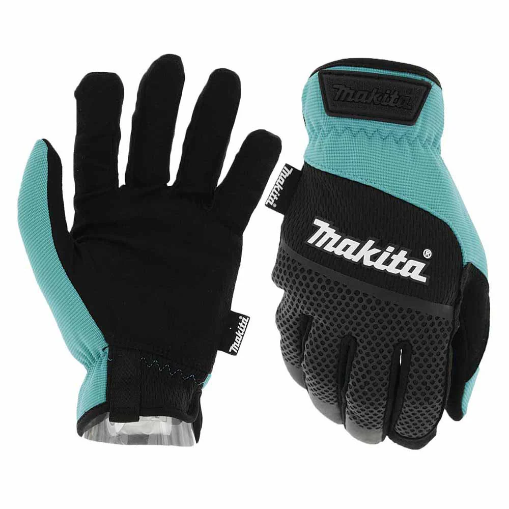 Makita T-04151 Open Cuff Flexible Protection Utility Work Gloves (Medium) - Mactool Shop