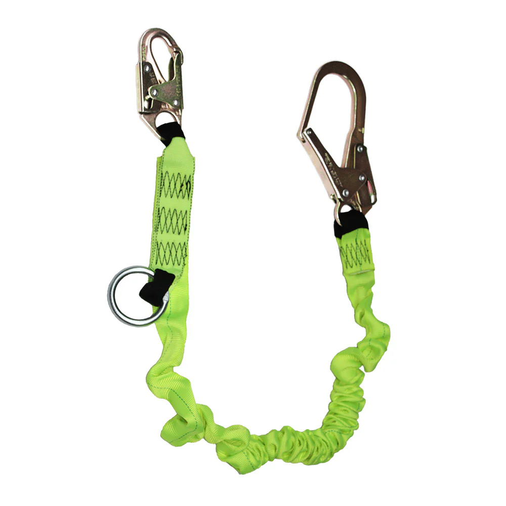 Safewaze FS66100 6' Single Leg Energy Absorbing Lanyard Combo With O-Ring - Mactool Shop