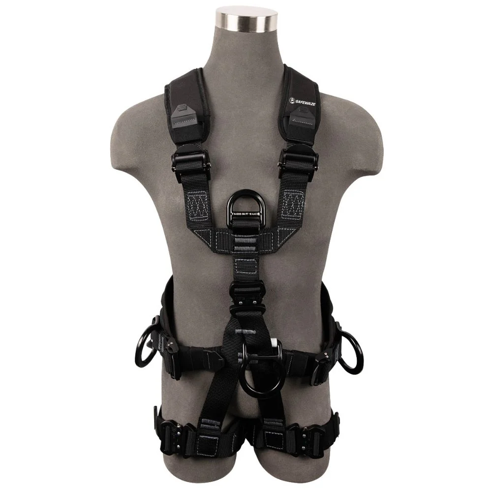 Safewaze FS227-2X Wind & Tower Harness: Alu 5D, Alu QC Legs, 2X - Mactool Shop