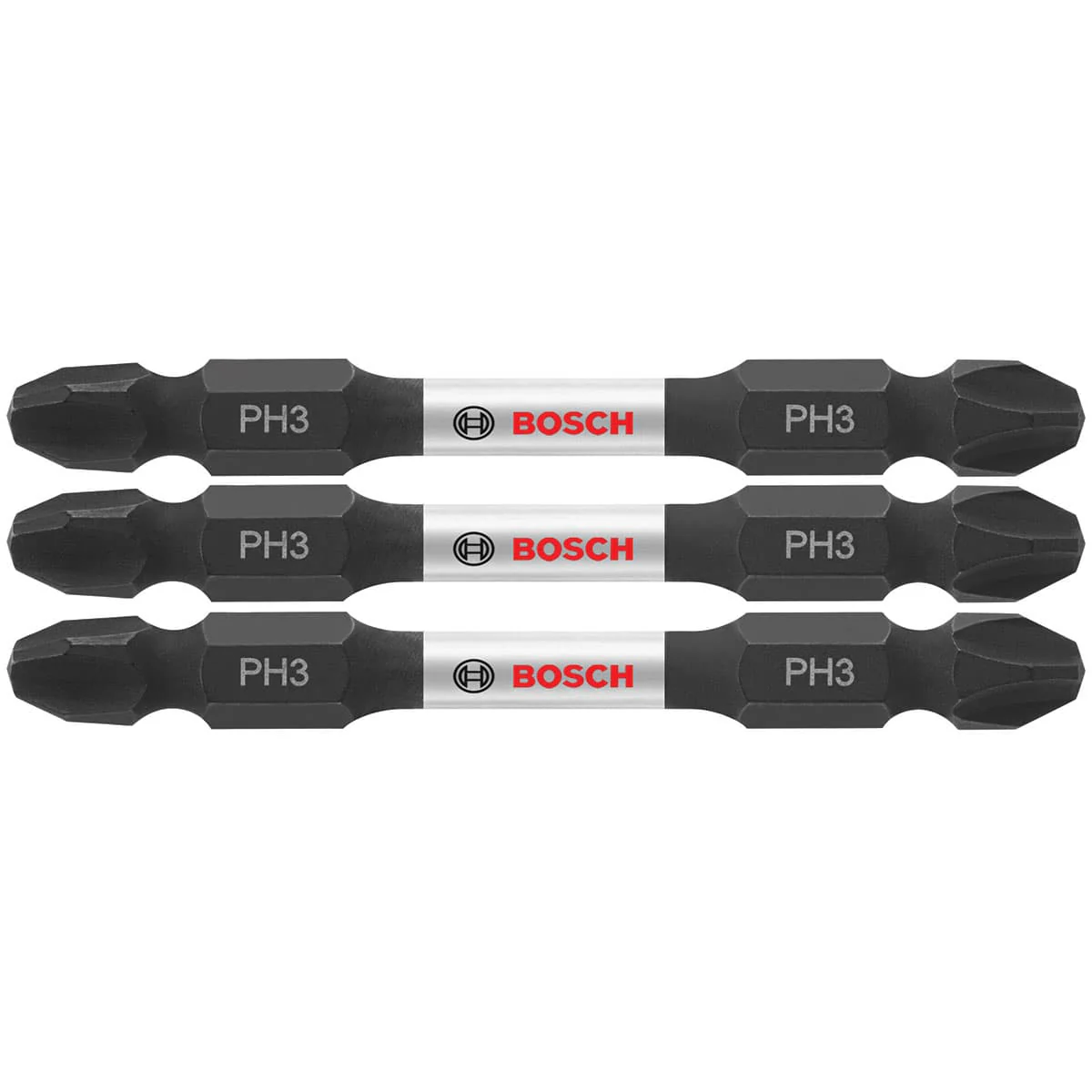 Bosch ITDEPH32503 3 pc. Impact Tough 2.5 In. Phillips #3 Double-Ended Bits - Mactool Shop