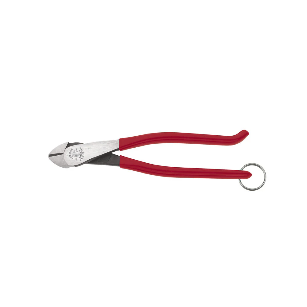 Klein Tools D248-9STT Ironworker's Diagonal-Cutting Pliers, Tether Ring, 8