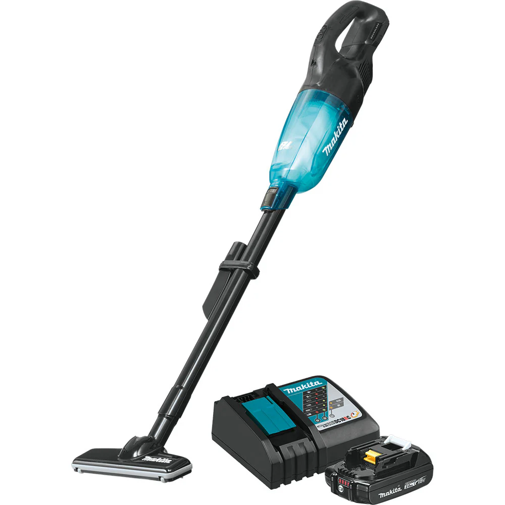 Makita XLC03R1BX4 18V LXT Brushless Cordless Vacuum Kit Trigger w/ Lock, 2.0Ah - Mactool Shop