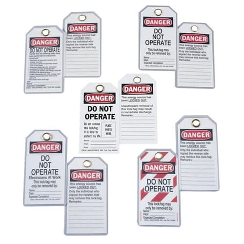 IDEAL 44-833 Lockout Tags