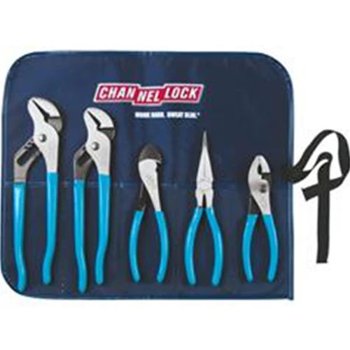Channellock Tool Rool-3 5 Piece Professional Pliers Set w/Tool Roll - Mactool Shop