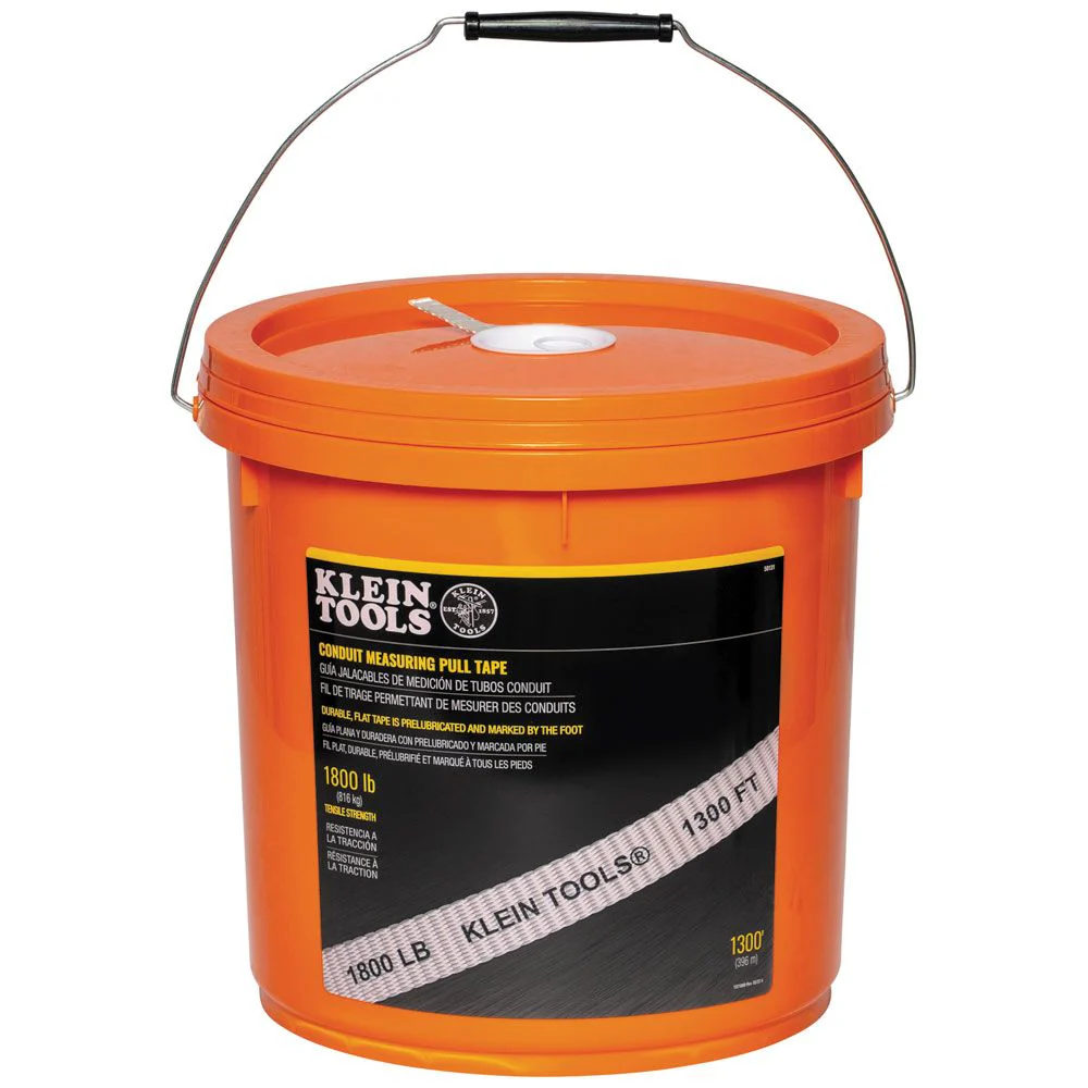Klein 50131 Conduit Measuring Pull Tape, 1800-Pound x 1300' - Mactool Shop